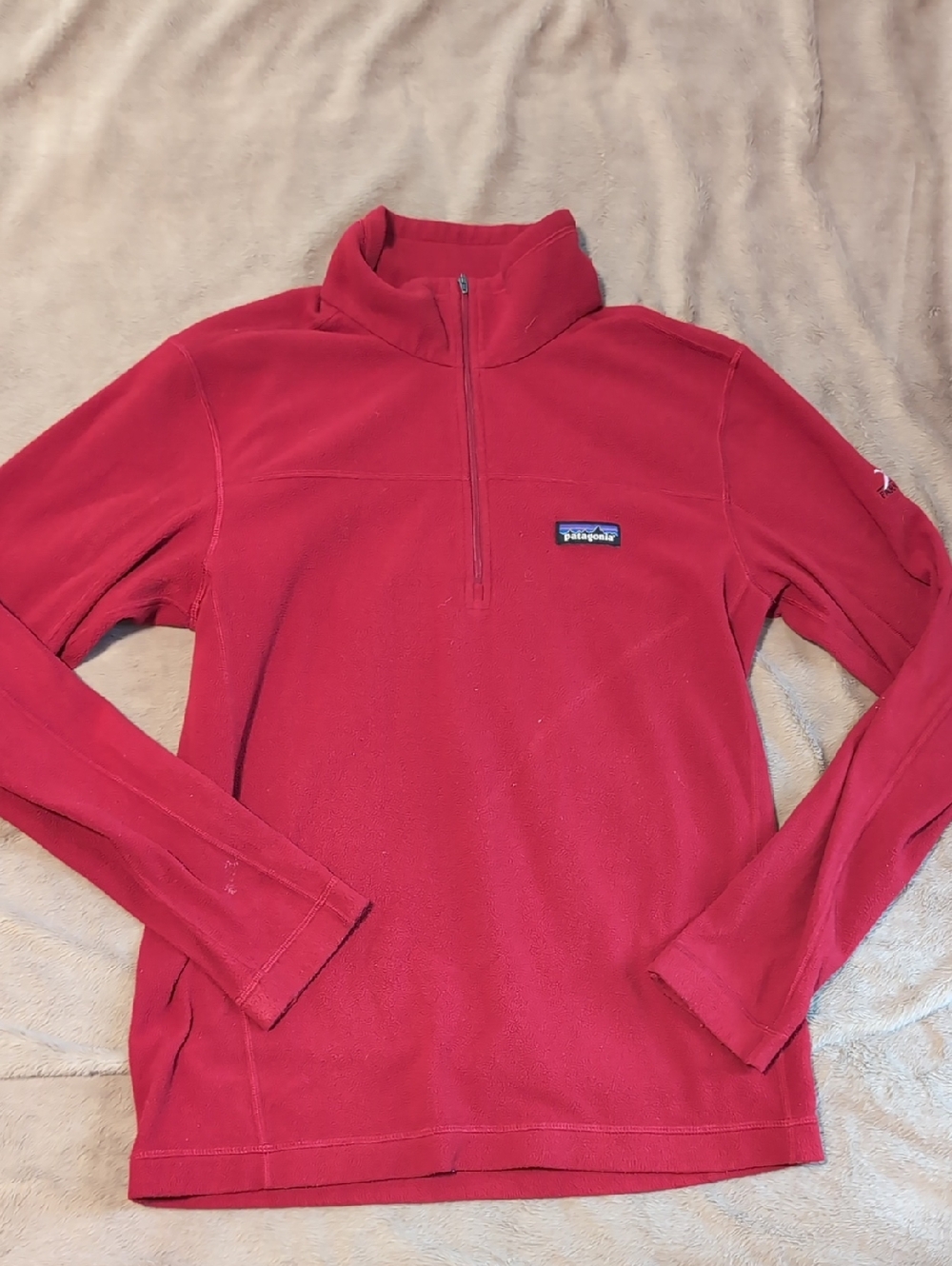 Patagonia Red Lightweight Fleece Shirt Jacket